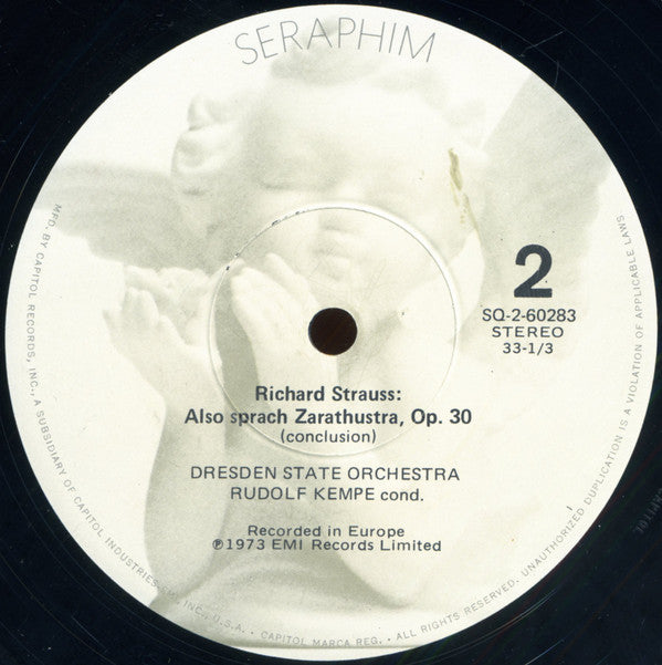 Richard Strauss - Rudolf Kempe, Staatskapelle Dresden : Also Sprach Zarathustra (LP, Album, Quad)