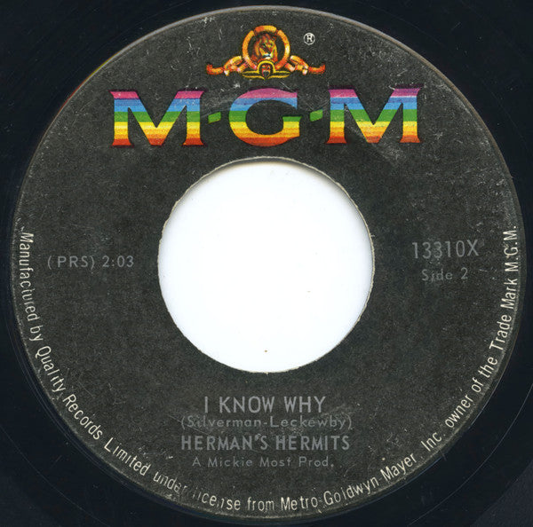 Herman's Hermits : Can't You Hear My Heartbeat (7", Single)