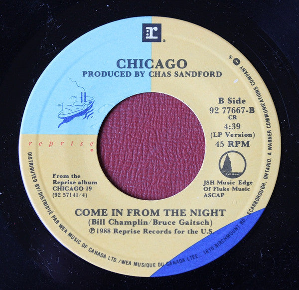 Chicago (2) : Look Away (7")