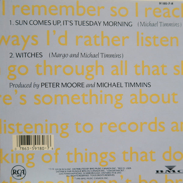 Cowboy Junkies : Sun Comes Up, It's Tuesday Morning (7")