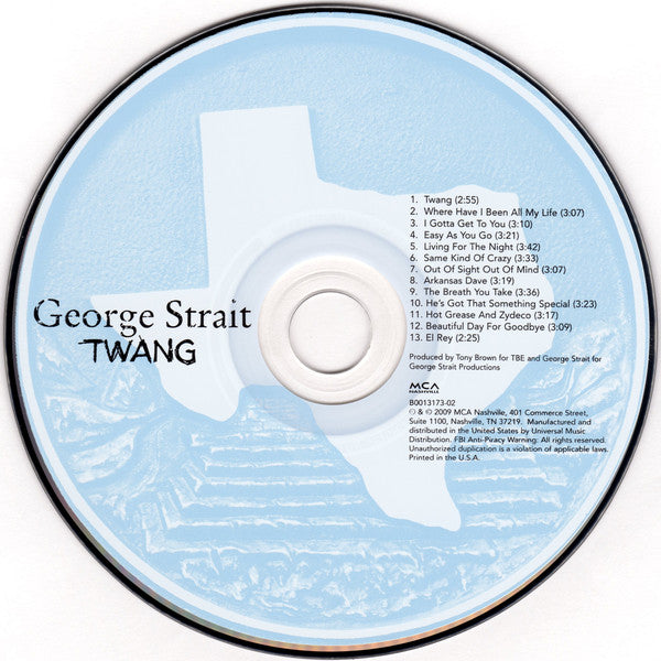 George Strait : Twang (CD, Album)