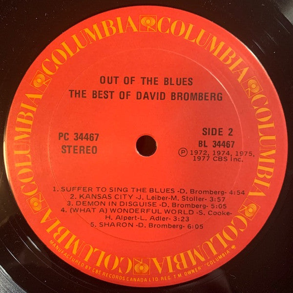 David Bromberg : Out Of The Blues: The Best Of David Bromberg (LP, Comp)
