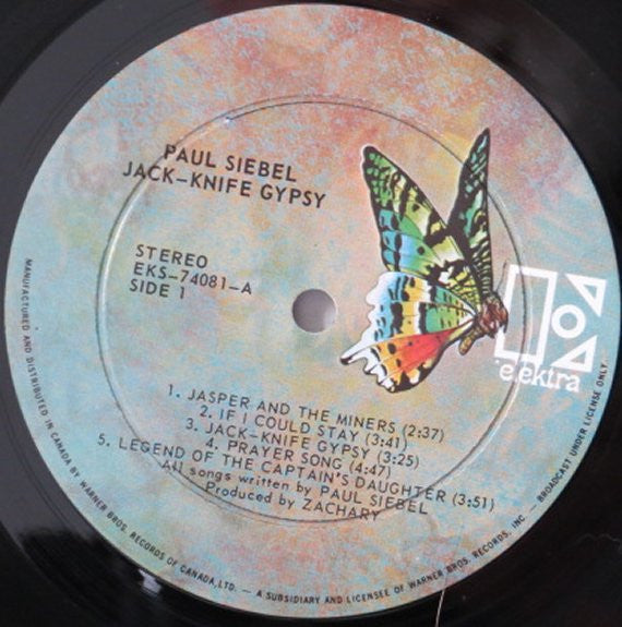 Paul Siebel : Jack-Knife Gypsy (LP, Album)