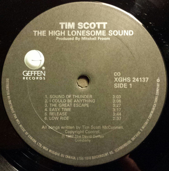 Tim Scott* : The High Lonesome Sound (LP, Album)