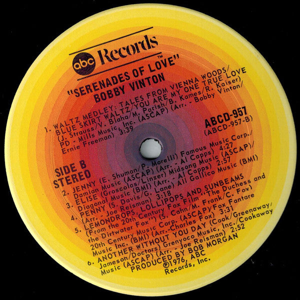 Bobby Vinton : Serenades Of Love (LP, Album)