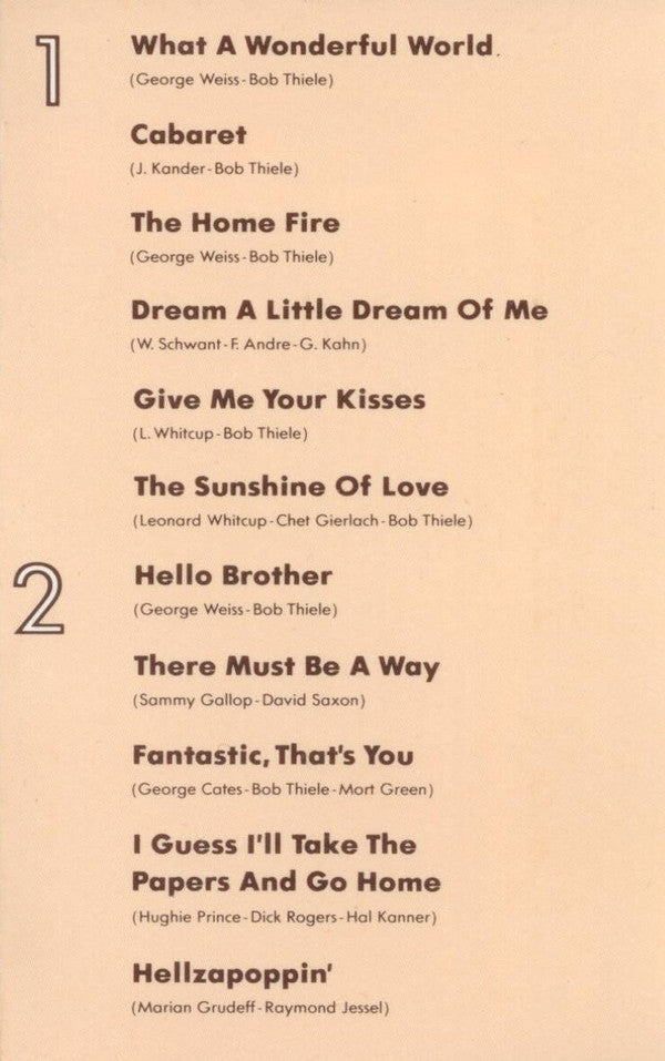 Louis Armstrong : What A Wonderful World (Cass, Album, RE, Dol)