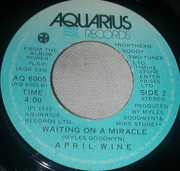 April Wine : What If We Fall In Love (7")