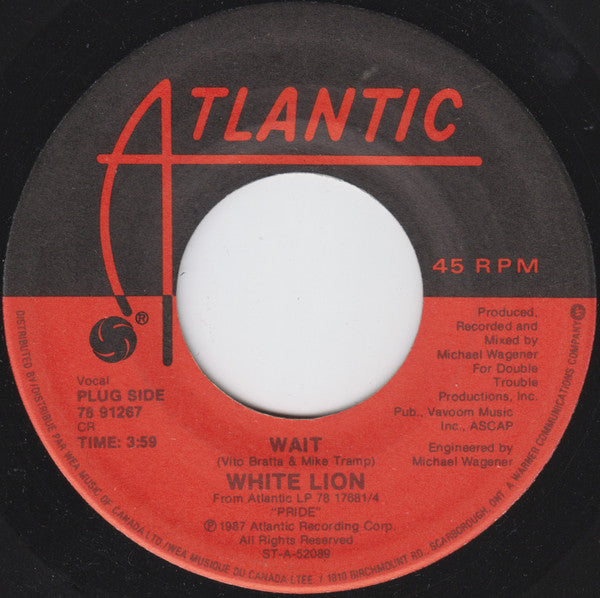 White Lion : Wait (7", Single)