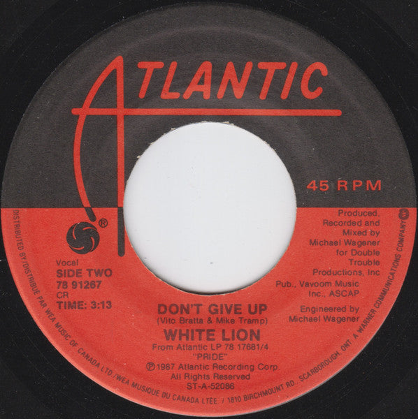 White Lion : Wait (7", Single)