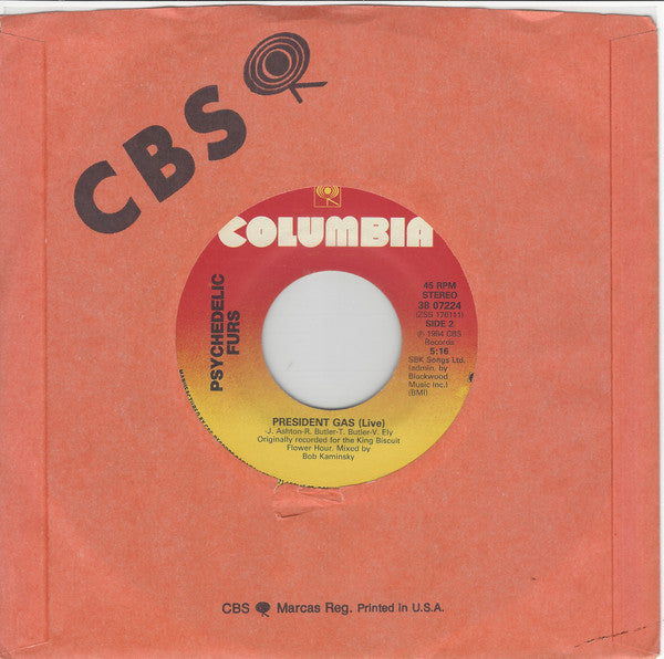 The Psychedelic Furs : Shock (7", Single)