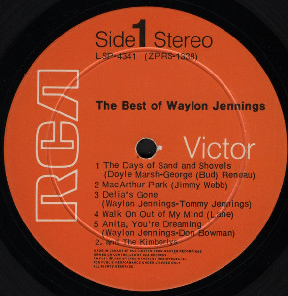 Waylon Jennings : The Best Of Waylon Jennings (LP, Comp)