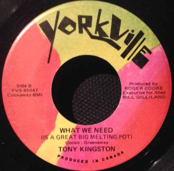 Tony Kingston : I Am A Preacher / What We Need ( Is A Great Big Melting Pot) (7", Single)