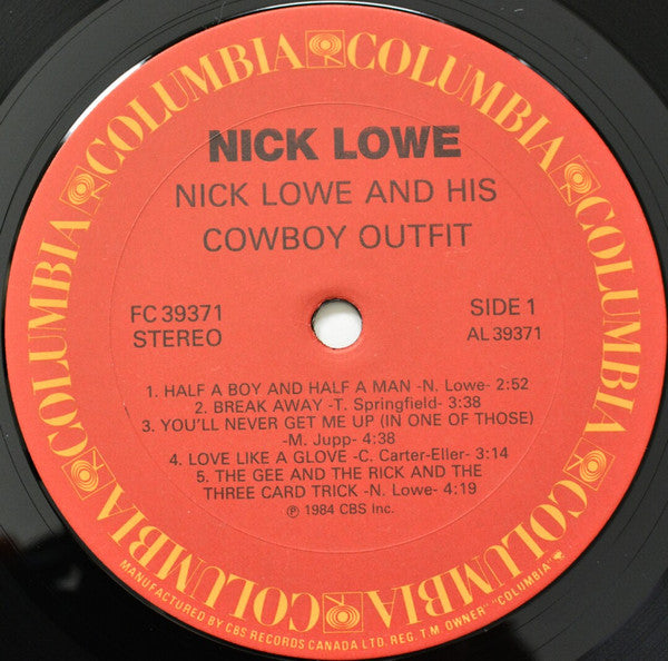 Nick Lowe And His Cowboy Outfit : Nick Lowe And His Cowboy Outfit (LP, Album)