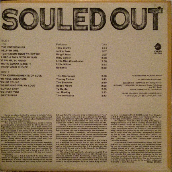Various : Souled Out (LP, Album, Comp, Mono)