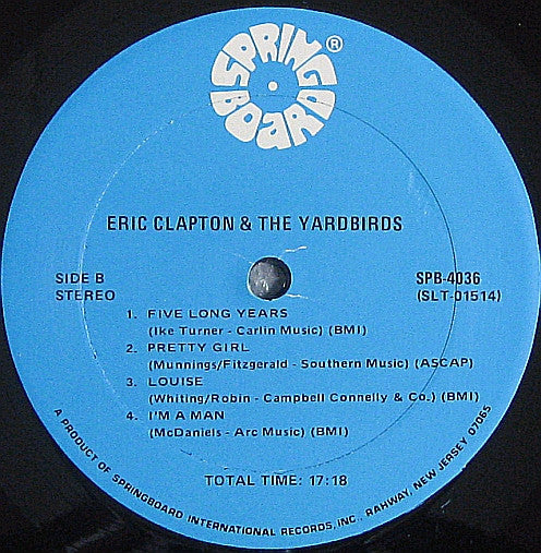 Eric Clapton And The Yardbirds : Eric Clapton And The Yardbirds (LP, Album, RE)