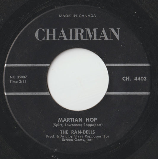 The Ran-Dells : Martian Hop (7", Single)