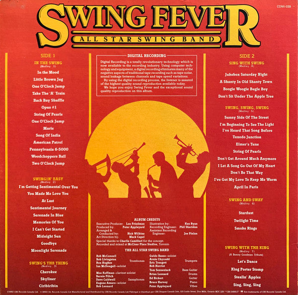 All Star Swing Band : Swing Fever (LP, Album)