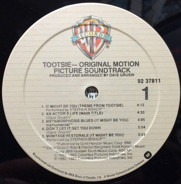 Various : Tootsie - Original Motion Picture Soundtrack (LP, Album)