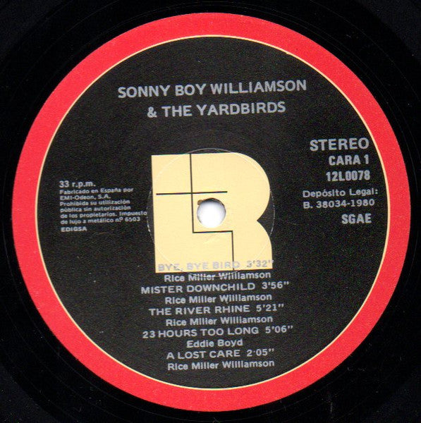 Sonny Boy Williamson (2) & The Yardbirds With Eric Clapton : 1963 Live In London! (LP, Album, RE)