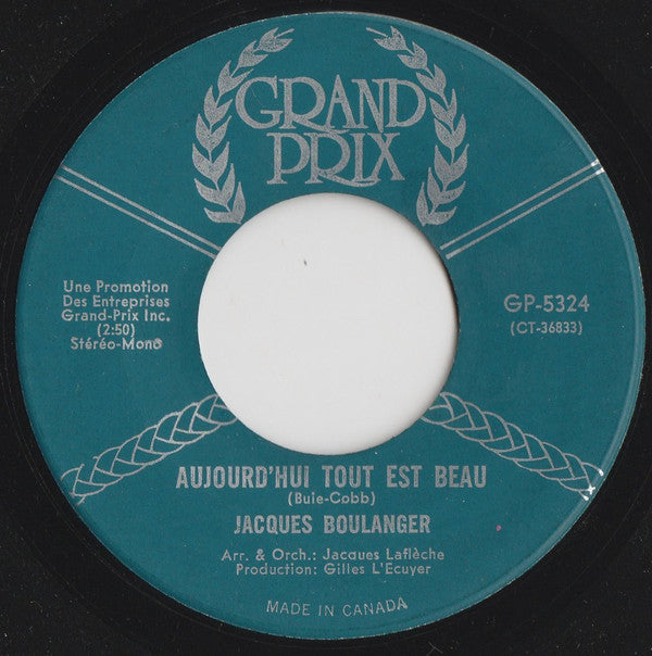Jacques Boulanger - Ginette Reno : Le Sable Et La Mer (7")