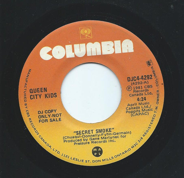 Queen City Kids : Secret Smoke (7", Promo)