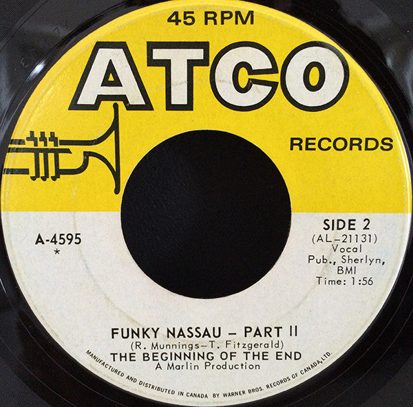 The Beginning Of The End : Funky Nassau - Part I / Funky Nassau - Part II (7")