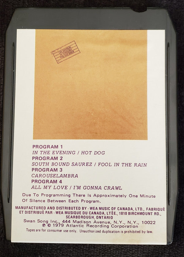 Led Zeppelin : In Through The Out Door (8-Trk, Album, Bla)