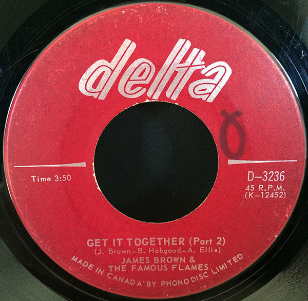James Brown & The Famous Flames : Get It Together (Part I) / Get It Together (Part II) (7")