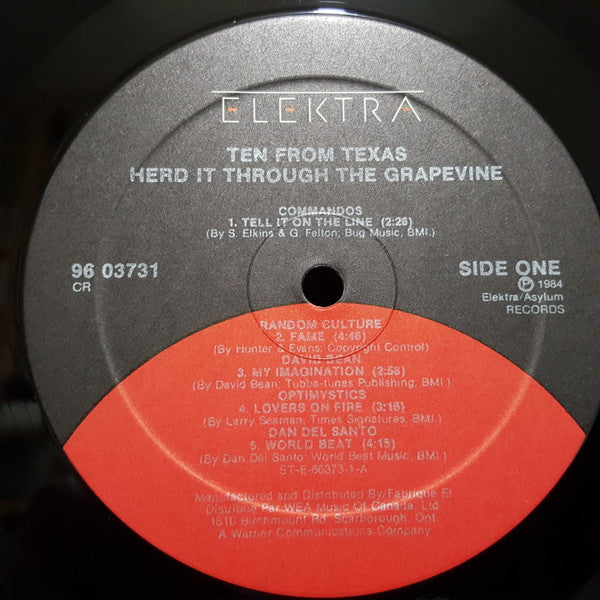 Various : Ten From Texas: Herd It Through The Grapevine (LP, Comp)