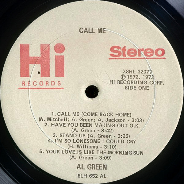 Al Green : Call Me (LP, Album, AL )