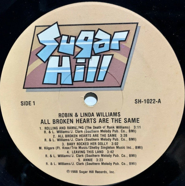 Robin & Linda Williams : All Broken Hearts Are The Same (LP)