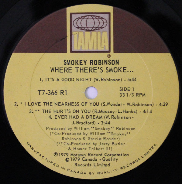 Smokey Robinson : Where There's Smoke... (LP, Album)