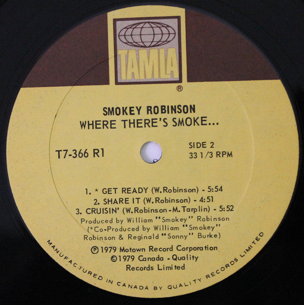 Smokey Robinson : Where There's Smoke... (LP, Album)