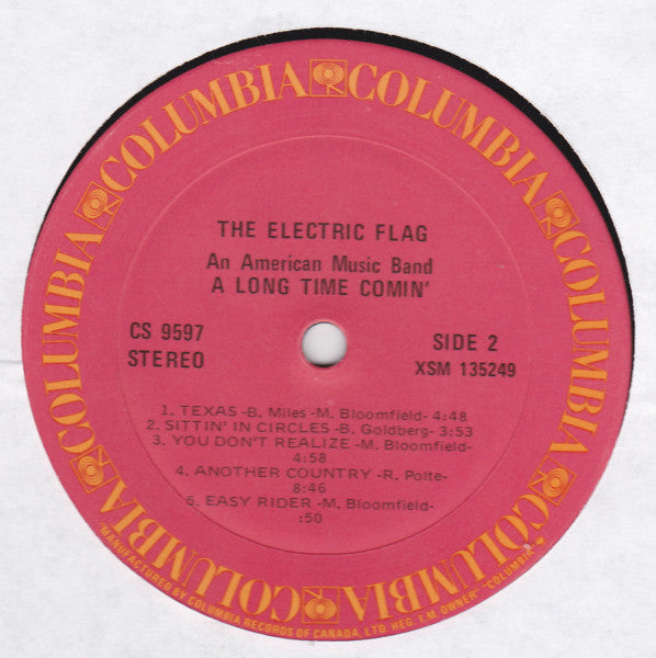 The Electric Flag : A Long Time Comin' (LP, Album, RE)