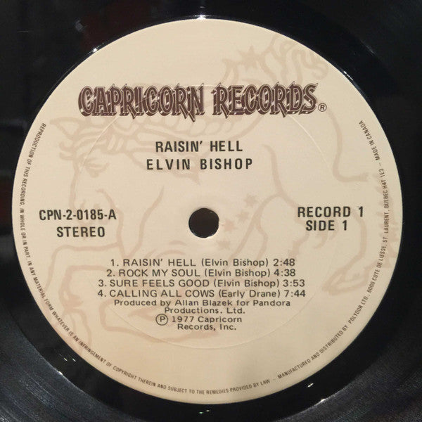 Elvin Bishop : Raisin' Hell (2xLP, Album, Gat)