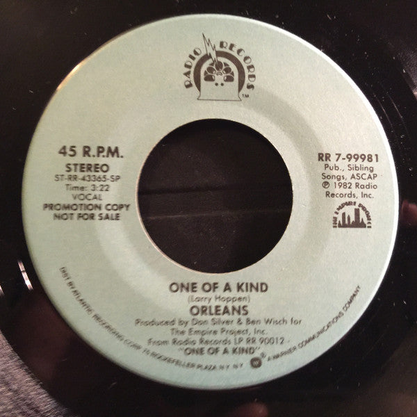 Orleans : One Of A Kind (7", Promo, SP)