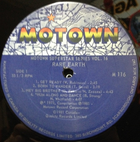 Rare Earth : Rare Earth (LP, Comp)