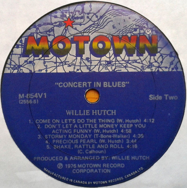 Willie Hutch : Concert In Blues (LP, Album)