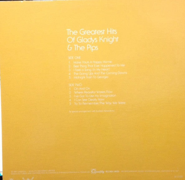 Gladys Knight And The Pips : Greatest Hits (LP, Comp, RE)