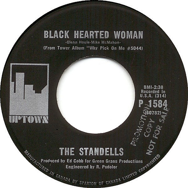 The Standells : Riot On Sunset Strip / Black Hearted Woman (7")