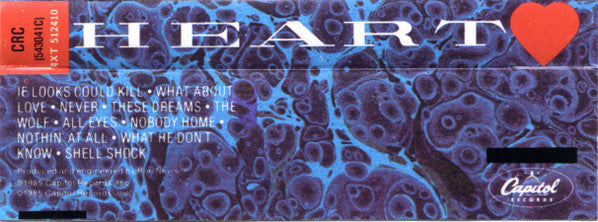 Heart : Heart (Cass, Album, Club, ►'s)