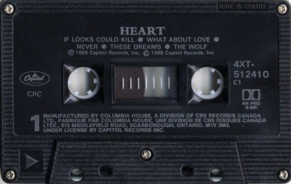 Heart : Heart (Cass, Album, Club, ►'s)