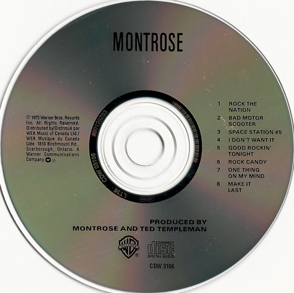 Montrose (2) : Montrose (CD, Album, RE)