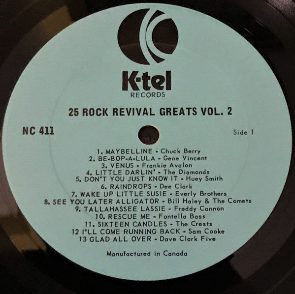 Various : 25 Rock Revival Greats Vol. 2 (LP, Comp)