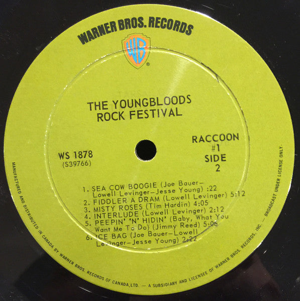 The Youngbloods : Rock Festival (LP, Album)