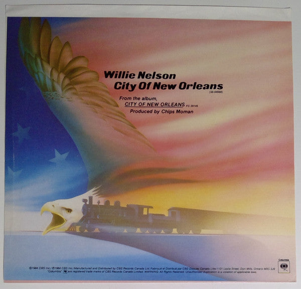 Willie Nelson : City Of New Orleans (Unedited Version) (7")