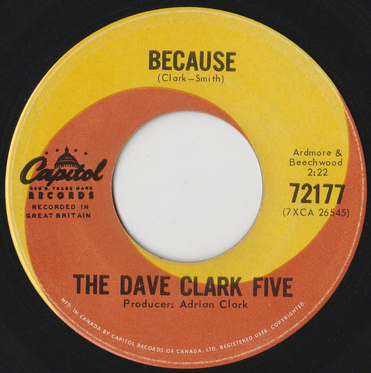 The Dave Clark Five : Because (7", Single)