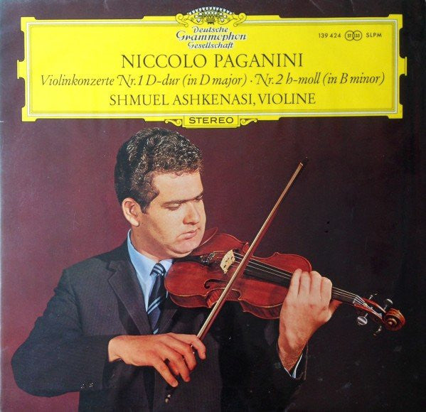 Niccolò Paganini, Shmuel Ashkenasi : Violinkonzerte Nr.1 D-dur (In D Major) • Nr.2 H-moll (In B Minor) (LP)
