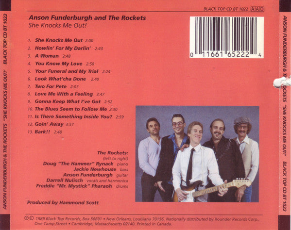 Anson Funderburgh And The Rockets* : She Knocks Me Out! (CD, Album)