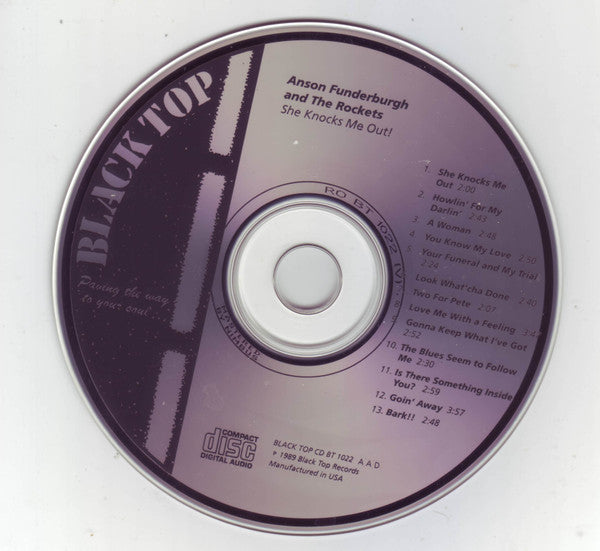 Anson Funderburgh And The Rockets* : She Knocks Me Out! (CD, Album)